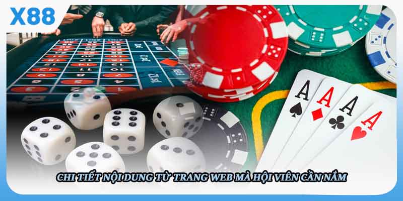 Chi tiết nội dung từ trang web mà hội viên cần nắm