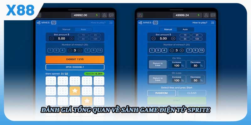 Đánh giá tổng quan về sảnh game điện tử sprite